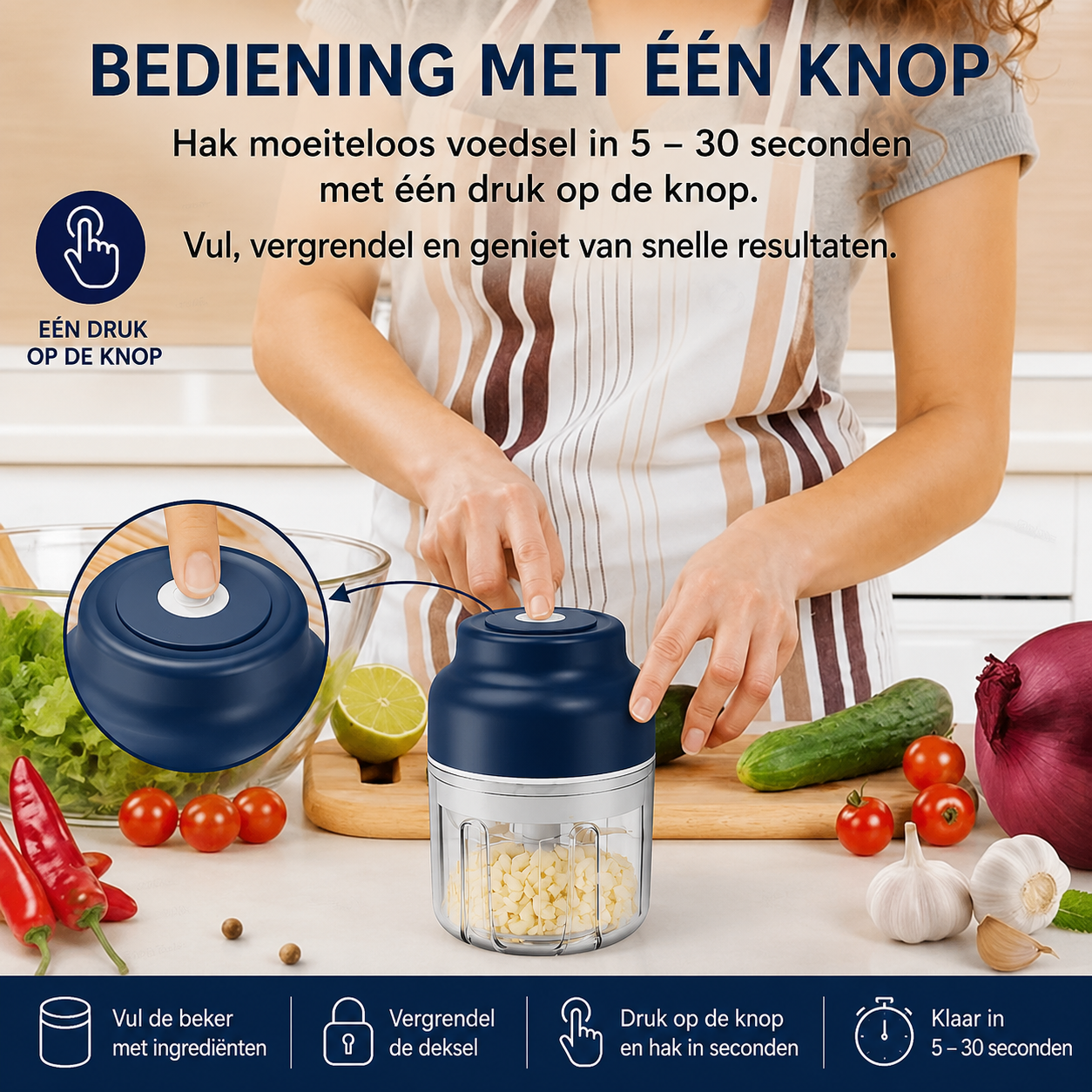 Krachtige oplaadbare blender – compact en draagbaar