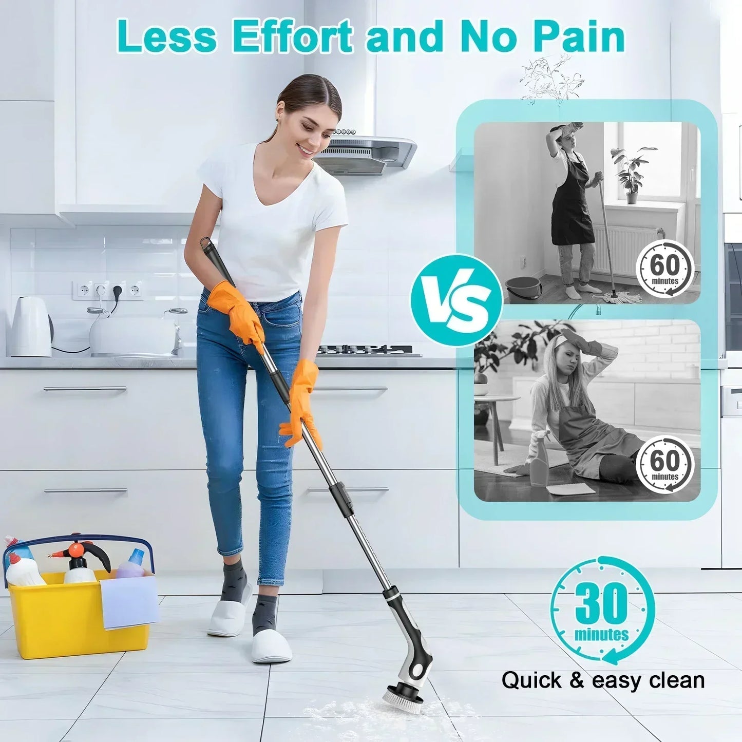 ScrubMate™ 11-in-1 Elektrische Schoonmaakborstel